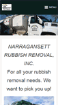 Mobile Screenshot of narragansettrubbish.com